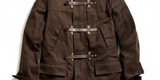 Waxed Canvas Duffle Coat with Leather Details - image 1