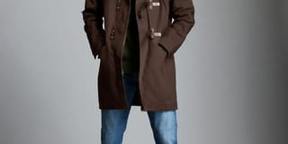 Waxed Canvas Duffle Coat with Leather Details - image 4