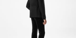 Suede Jacket with Four Pockets - Black - image 2