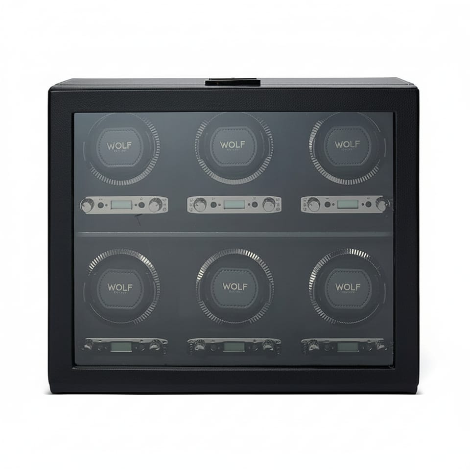 British Racing Six-Piece Watch Winder